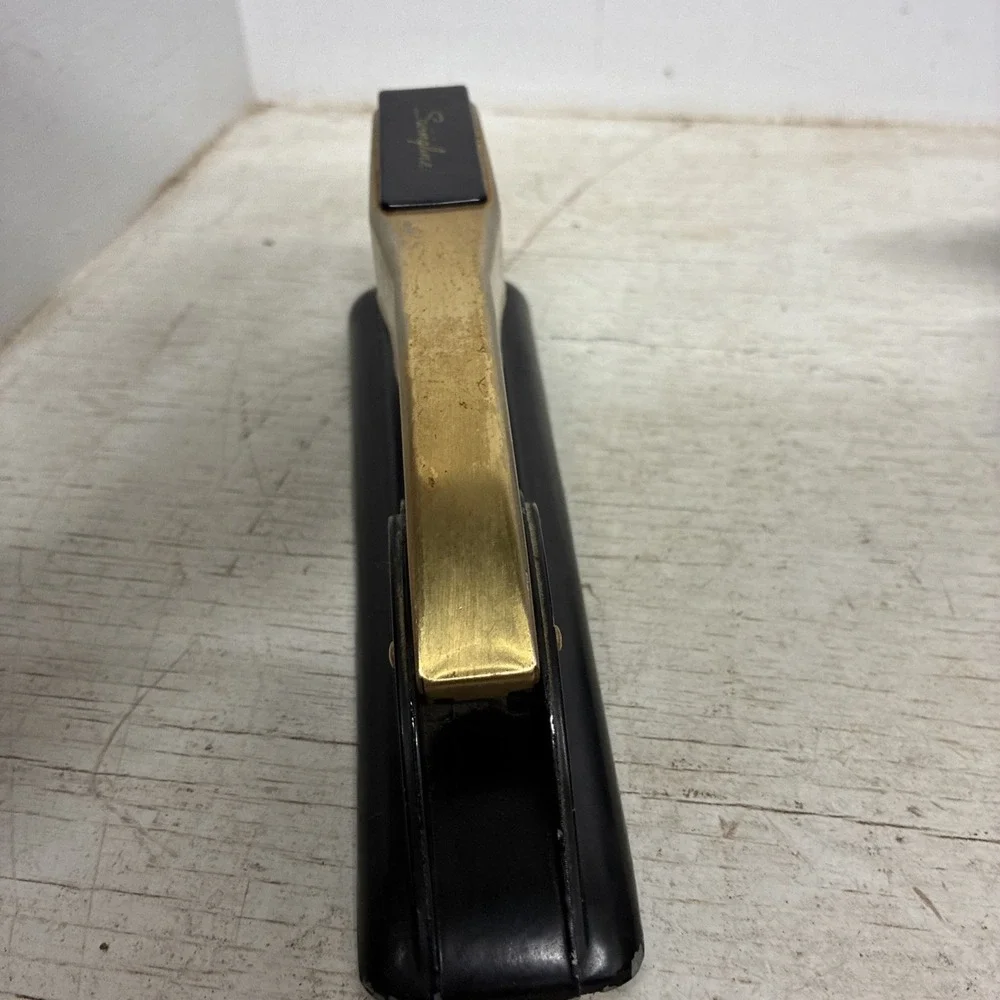 Vtg Rare swingline stapler vintage black and gold Totally Functions